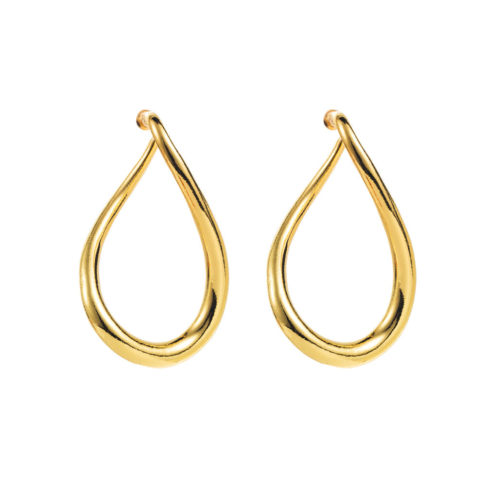 Wholesale Exaggerated cold style irregular silver needle earrings